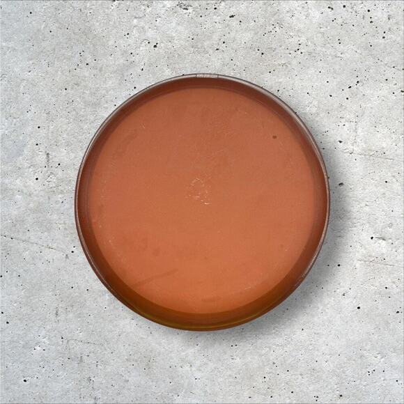 Artist Signed Handmade Painted Glazed Terracotta Red Clay Pottery Plate - Picture 3 of 4